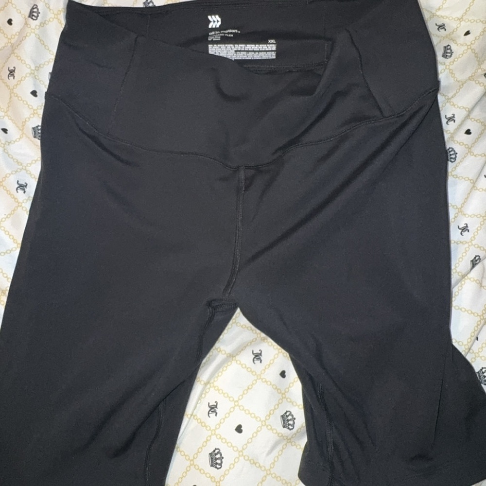 all in motion Black High-Rise Bike Shorts